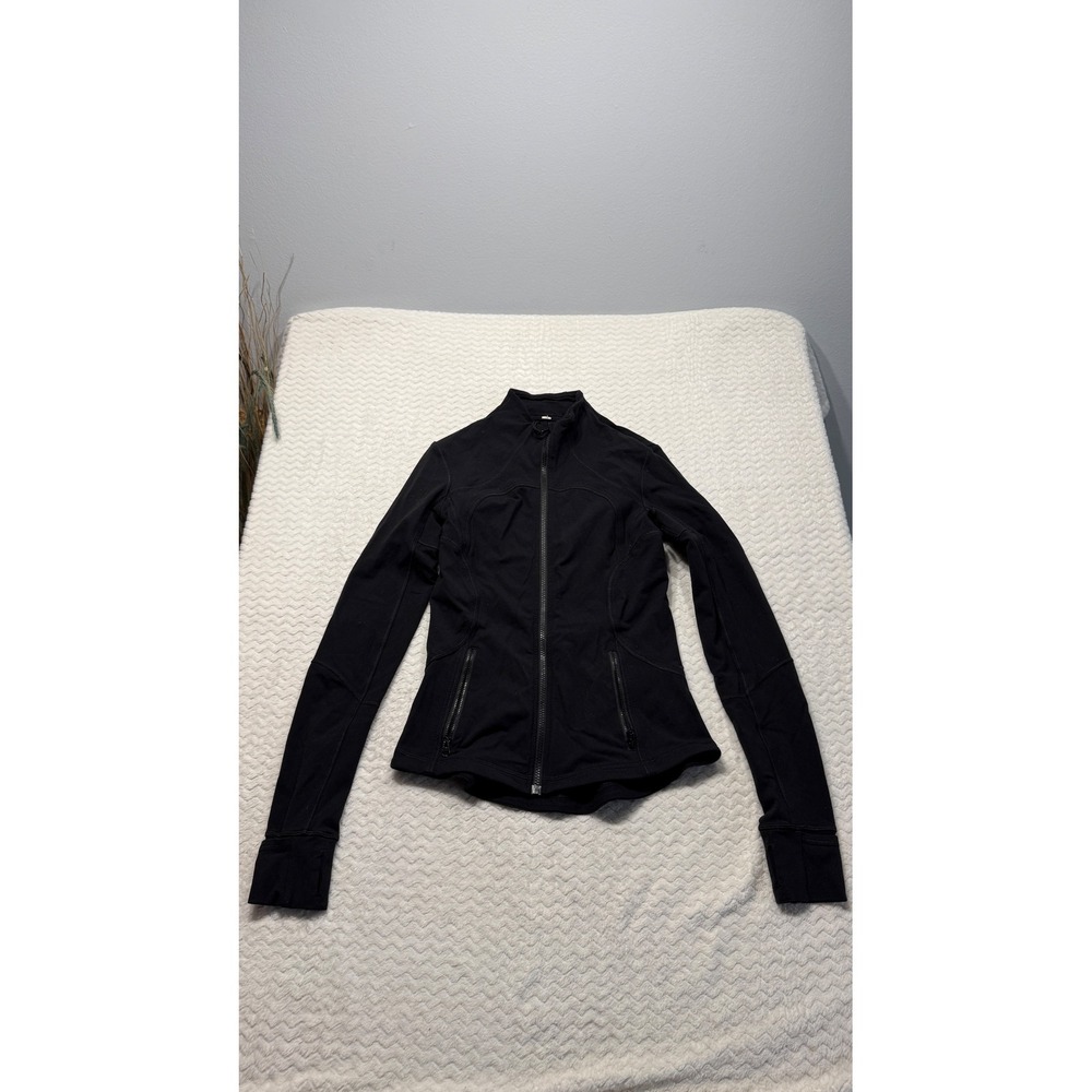 Lululemon Define Jacket Black Size 6 Full Zip Luon Activewear Yoga Coat 4675